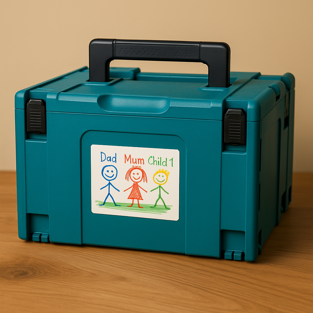 Custom Hard Hat Sticker – Your Child’s Drawing